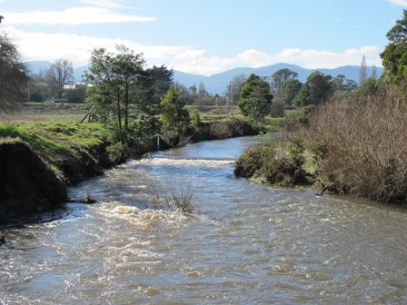 The Mountain River is at your front door - looking upstream